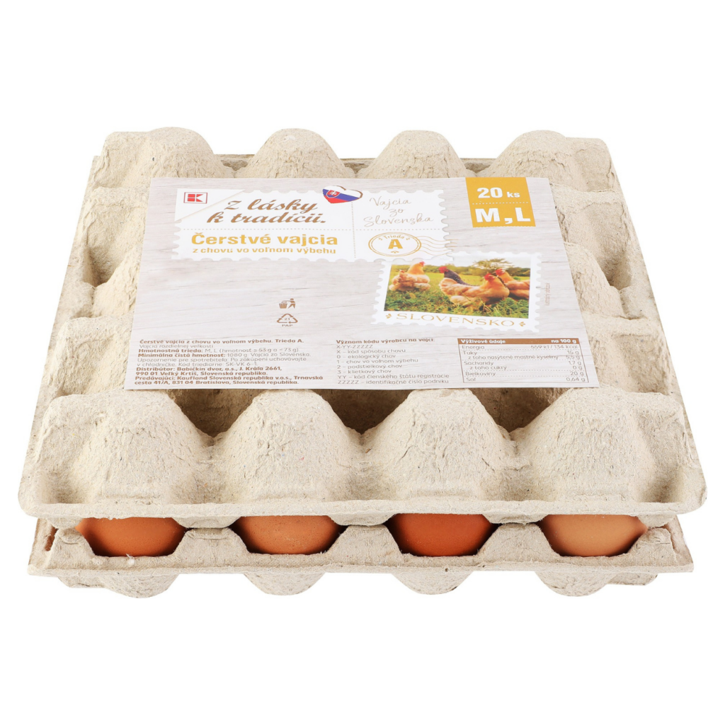 K–Z LÁSKY K TRADÍCII VAJCIA Z VOĽNÉHO VÝBEHU M/L